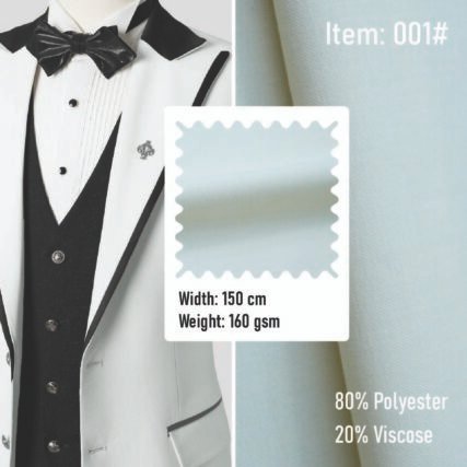 001# Woven Fabric Poplin T/R 80/20