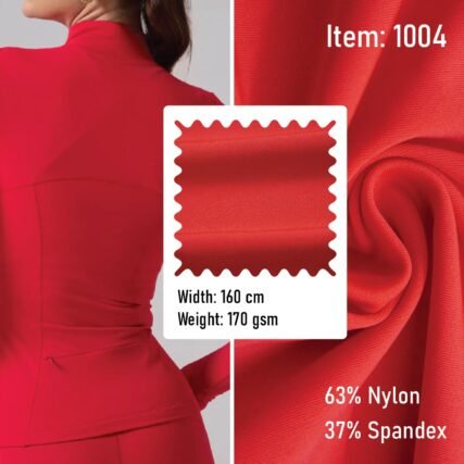1004 Knitted Fabric Sportswear 63% Nylon 37% Spandex