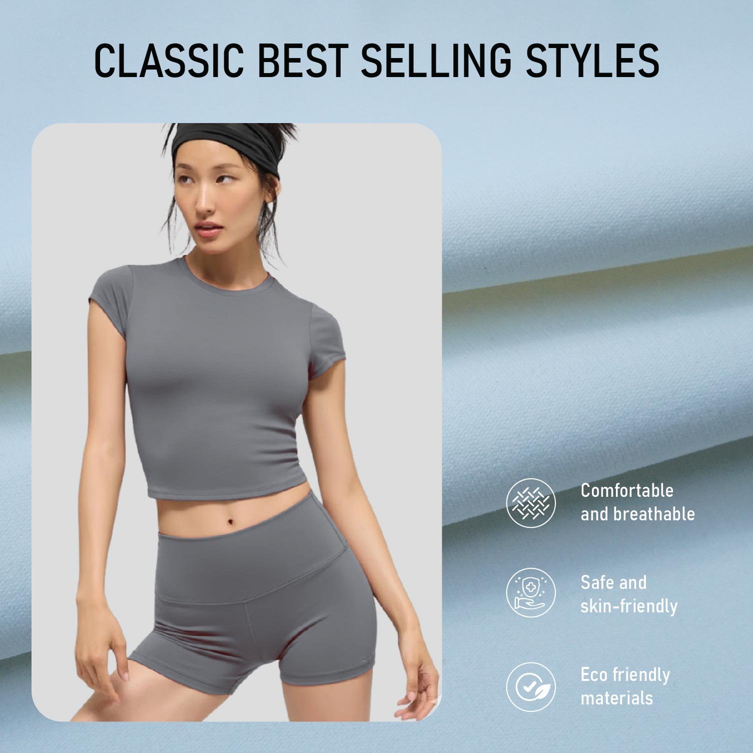 1007 Knitted Fabric Sportswear 75% Nylon 25% Spandex - Ảnh 3