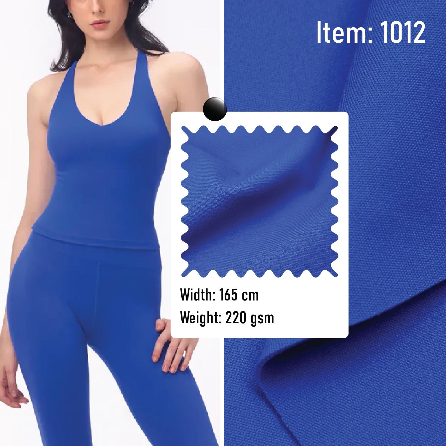 1012 Knitted Fabric Sportswear 80% Polyester 20% Spandex