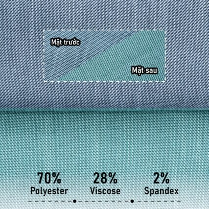 Alternative view of 1836 Woven Fabric T/R/SP 70/28/2