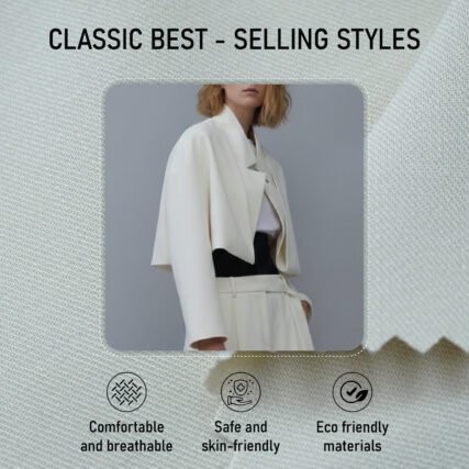 26536 Woven Fabric Poplin T/R/SP/SILK 65/26/4/5