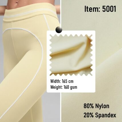 5001 Knitted Fabric Sportswear 80% Nylon 20% Spandex