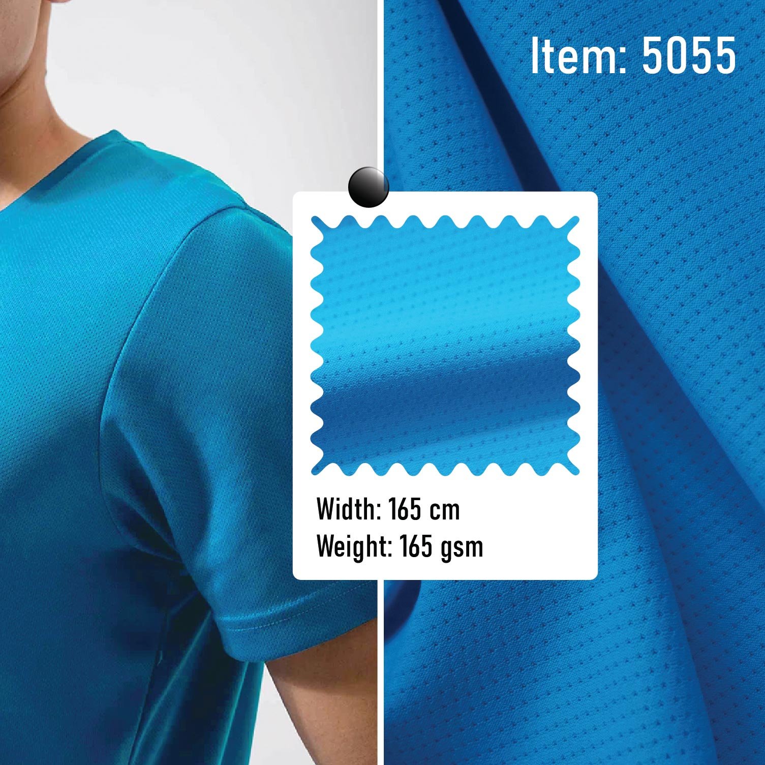 5055 Knitted Fabric Sportswear 89% Nylon 11% Spandex