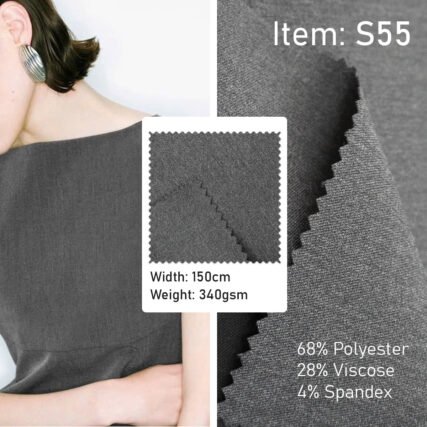 S55 Woven Fabric T/R/SP 68/28/4