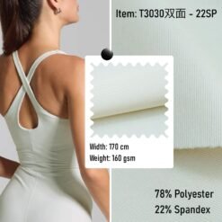 T3030双面 - 22SP Knitted Fabric Sportswear 78% Polyester 22% Spandex
