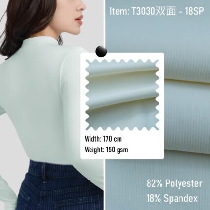 T3030双面 - 18SP Knitted Fabric Sportswear  82% Polyester  18% Spandex