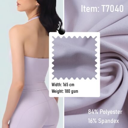 T7040 Knitted Fabric Sportswear  84% Polyester  16% Spandex